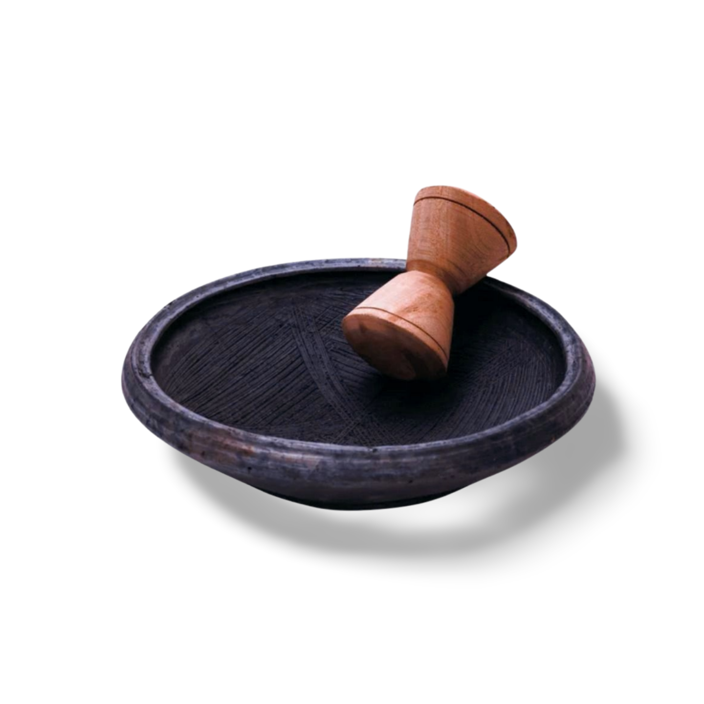 Asanka Clay Pot With Grinder Tapoli from Kumasi